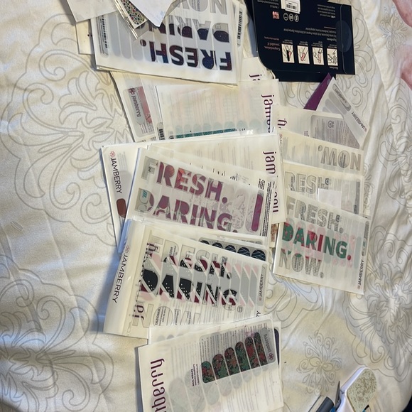 HUGE DEAL!!!! Large lot of JAMBERRY NAIL WRAPS and equipment - Picture 2 of 2